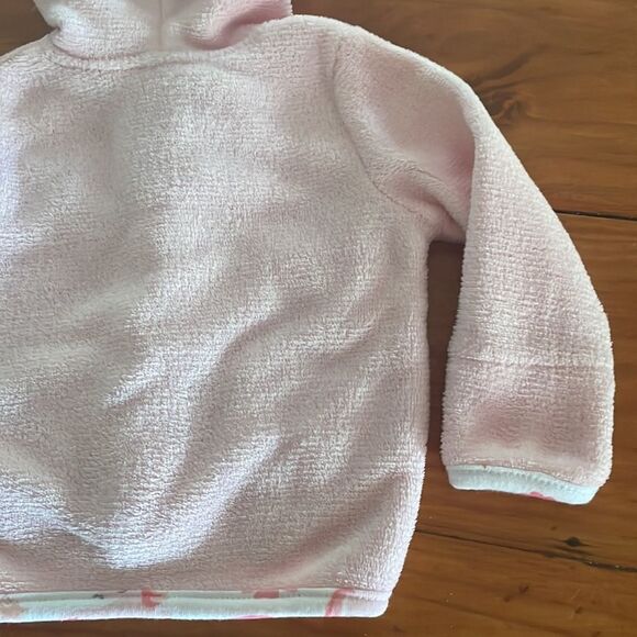 NWOT 0-3 mo C.J.P. pink SUPER SOFT fleece long sleeve button down jacket coat - Picture 11 of 14